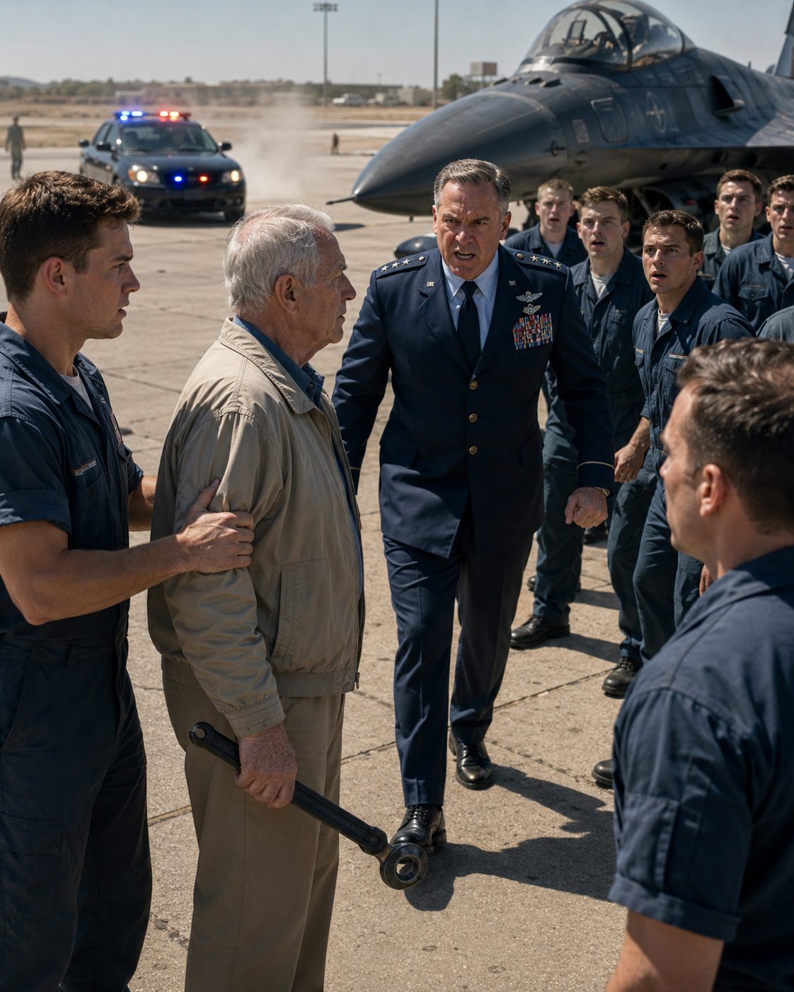 After trying to march me off the active flight line in front of his laughing crew, the arrogant airman told me I was a danger to his grounded F-16.