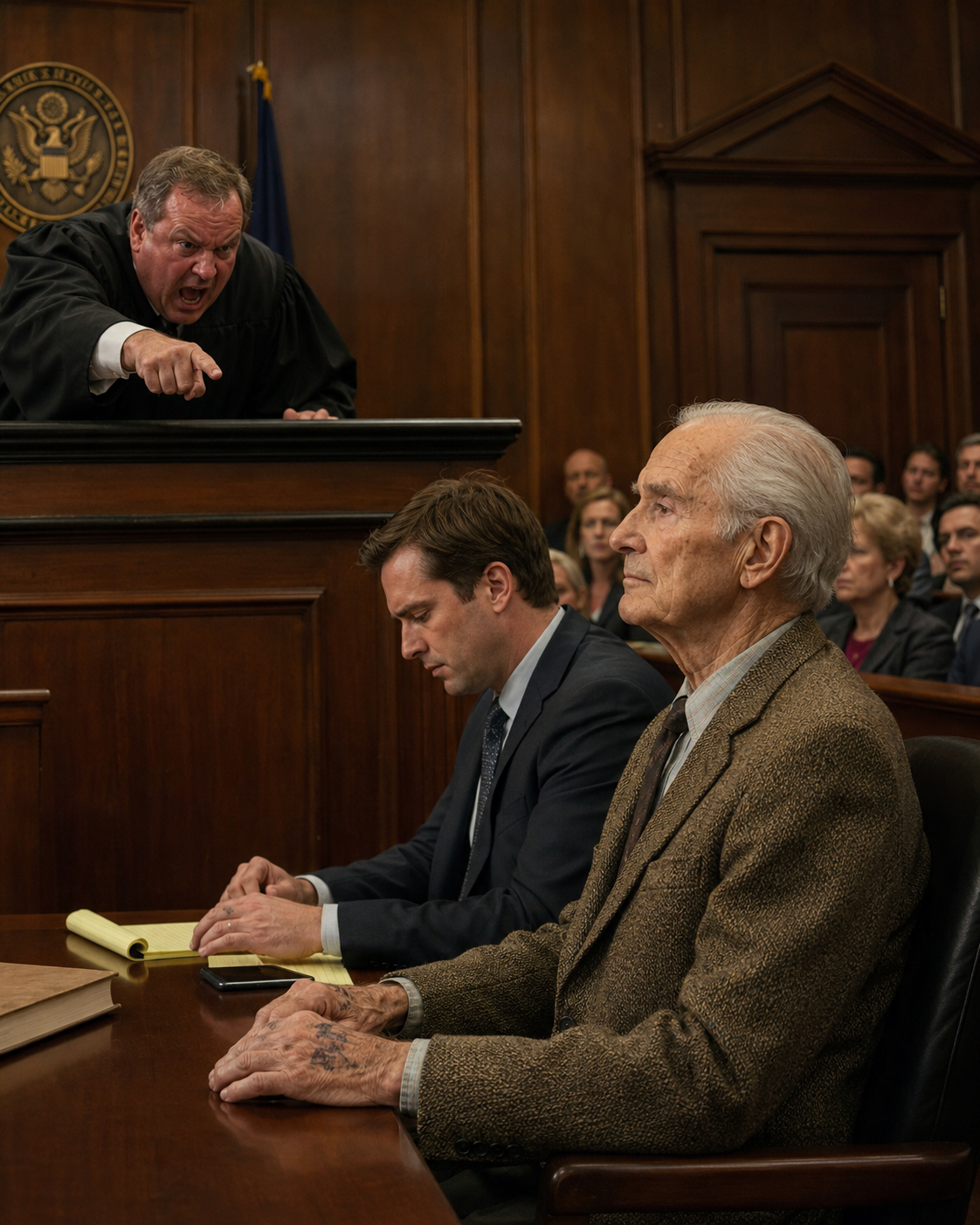 Inside Santa Maria Courtroom 4B, an arrogant judge shouted that my 83-year-old client was a paper-pushing coward who used his uniform for special privileges