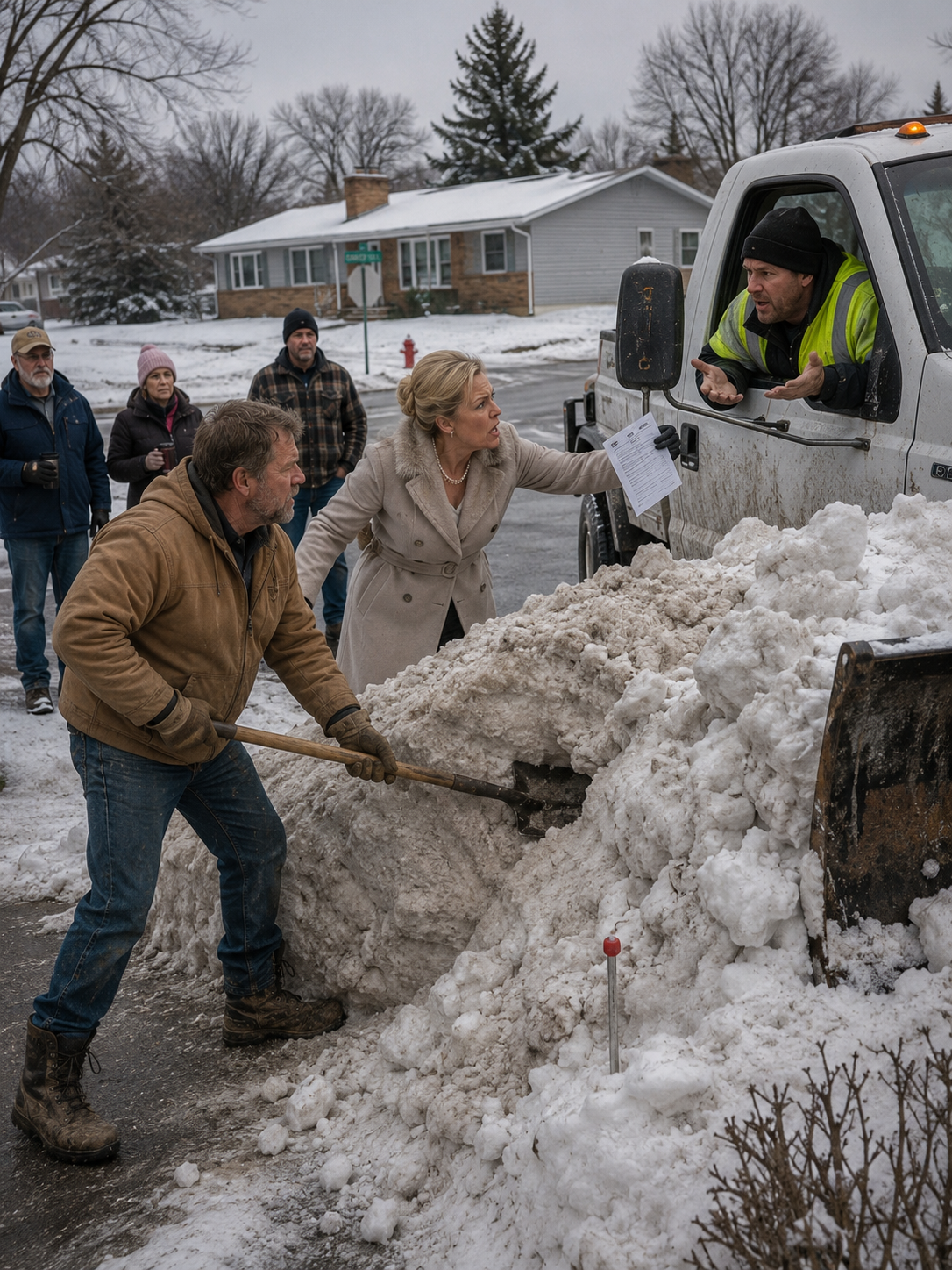 HOA Fines Me $500 For The Snow They Dumped On My Land — Until I Build A 12-Foot Ice Wall Across Their Private Road