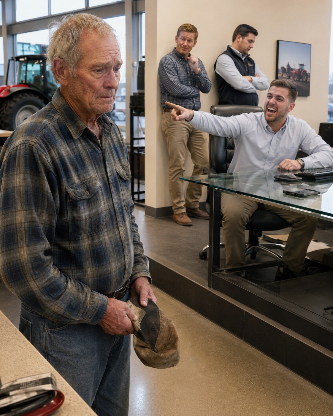 The dealership kid told me to sell my dead wife’s farm and enjoy my final years. I placed three blue spiral notebooks on his desk.