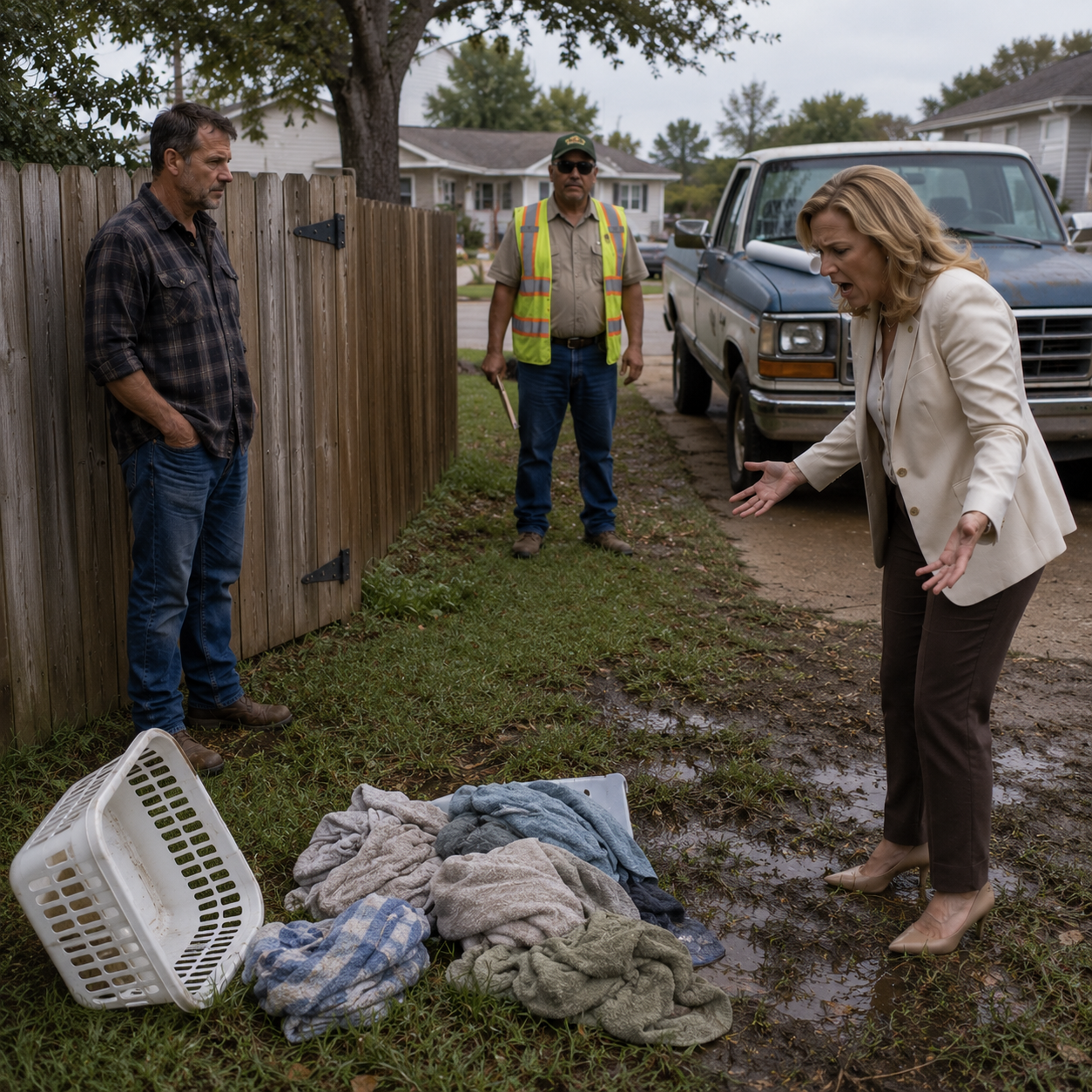 HOA Karen Used My New $4,500 Fence as Her Personal Clothesline — So I Installed 45-Degree Sliders That Sent Her Laundry Into the Mud