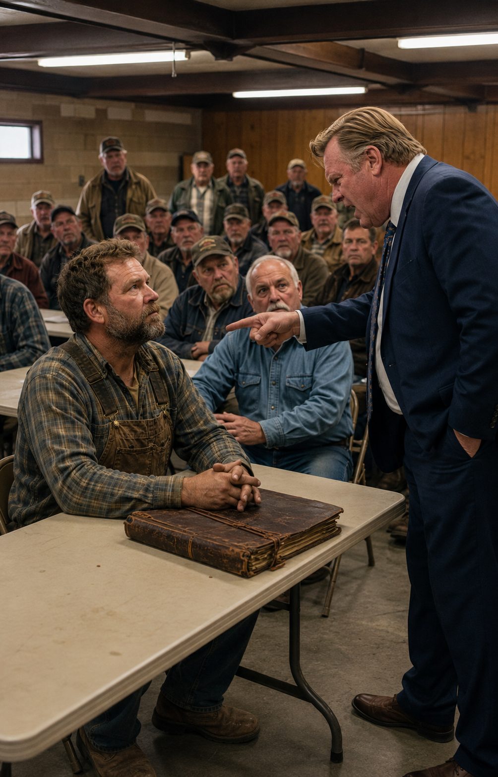 I sat in the community center basement while the owner of our local equipment dealership stood up and publicly accused me of betraying our town.