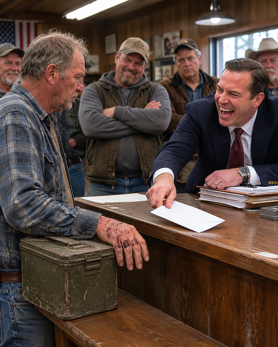 I watched the bank director confidently swear under oath that I had defaulted on my farm