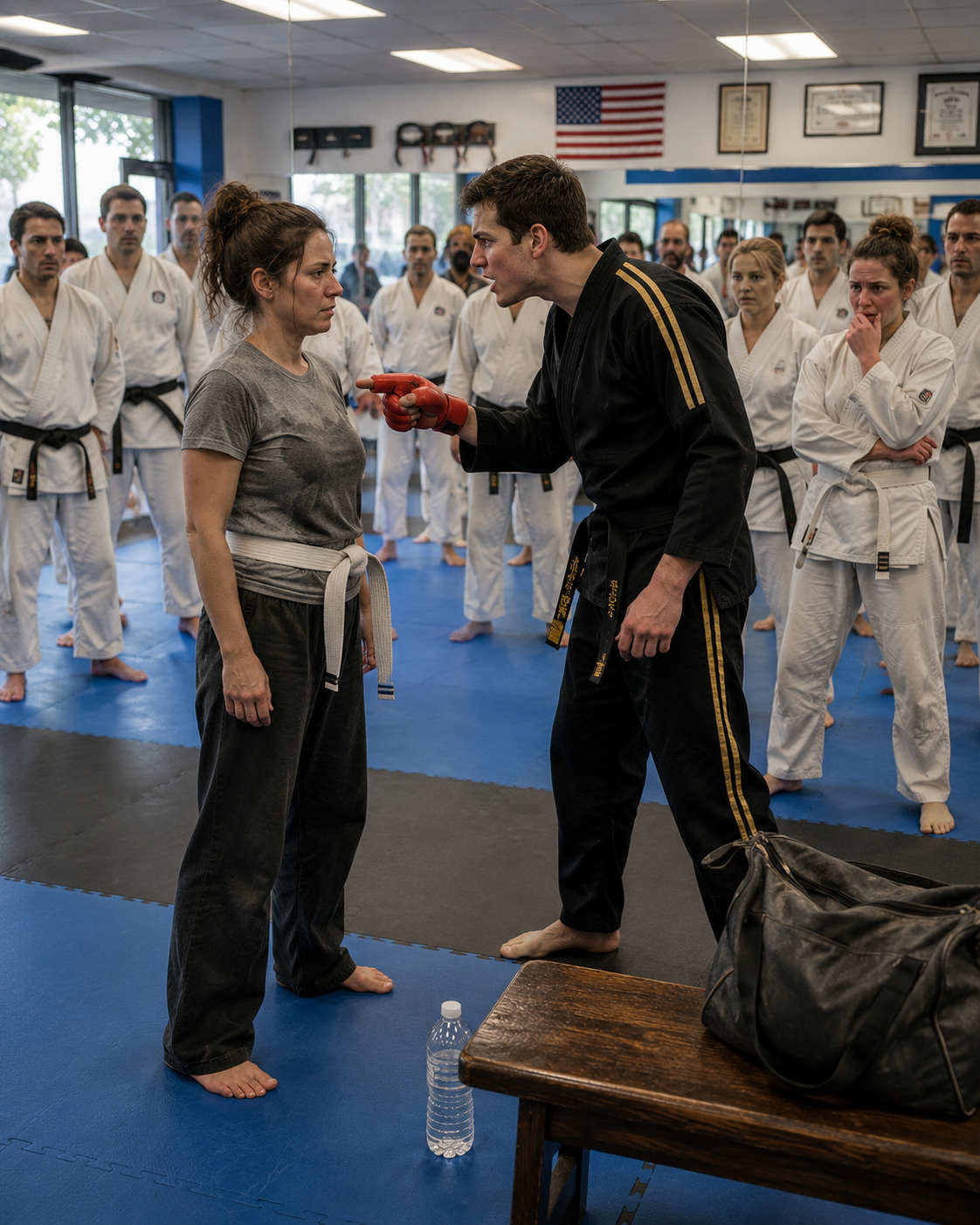 I watched a 22-year-old black belt publicly humiliate me in front of the entire evening class, calling me a tired soccer mom who should be in Zumba.