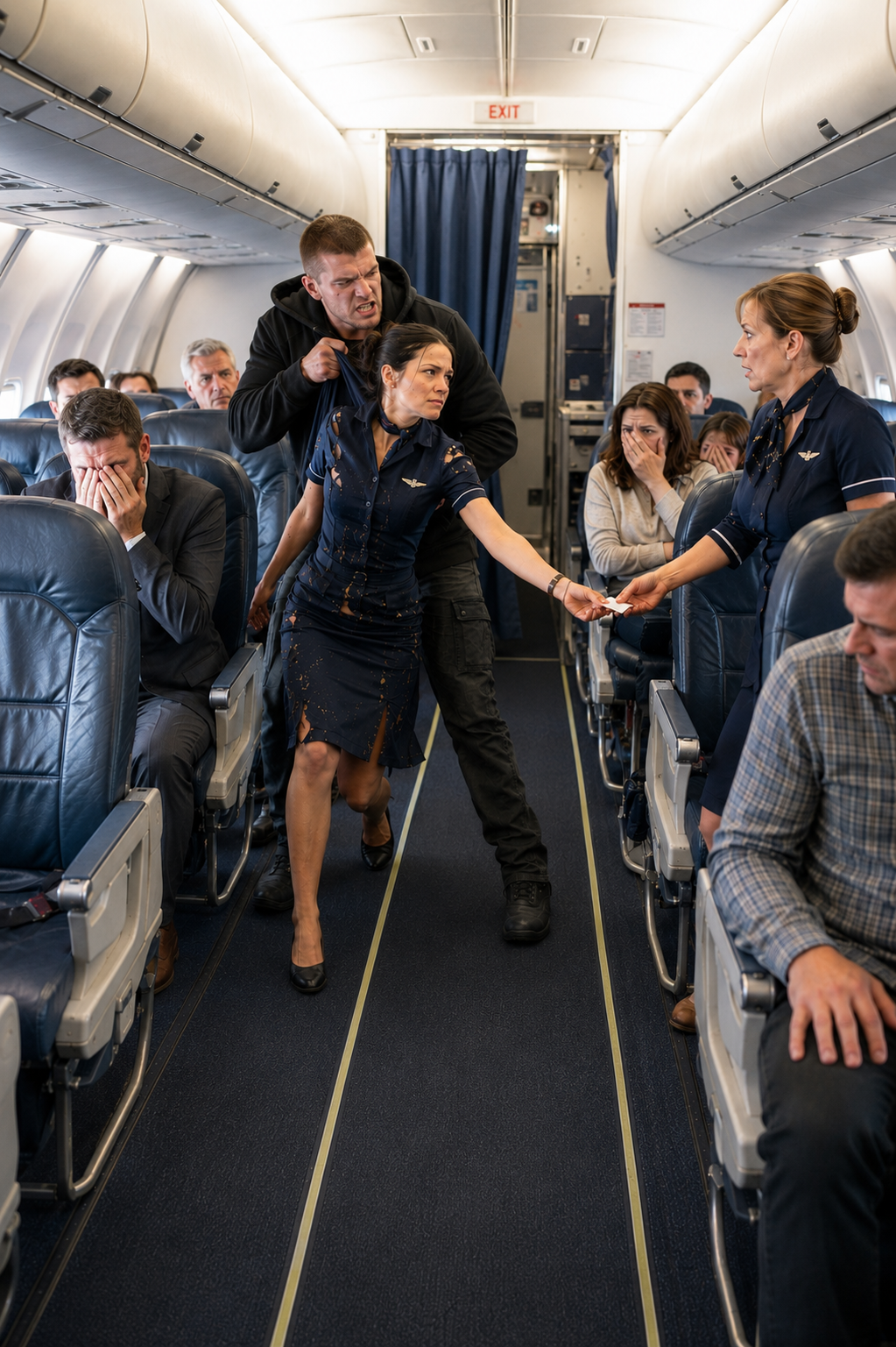 The massive 6’4″ hijacker mocked me before 183 terrified passengers on Flight 1147, throwing me into a puddle of spilled juice