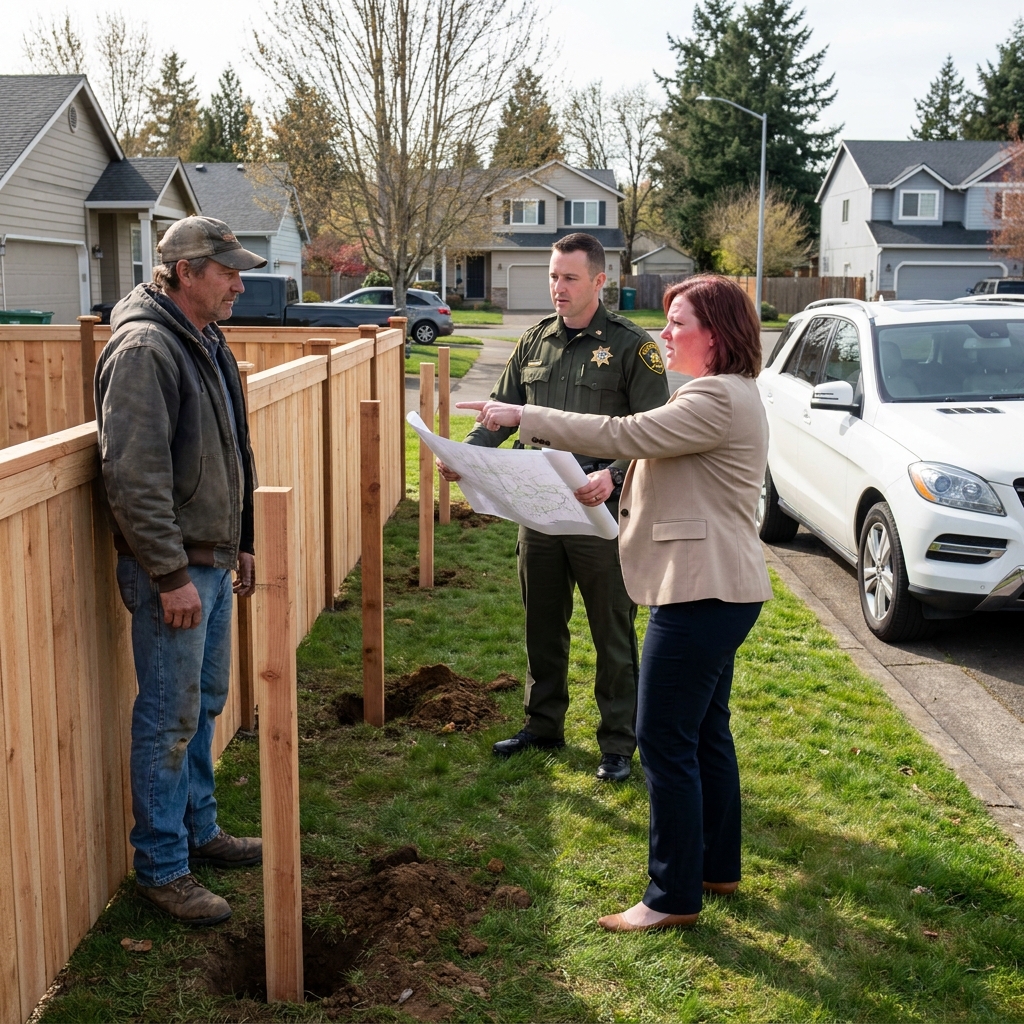 HOA Karen Called the Sheriff to Stop My 6-Foot Fence — Then Watched the Deputies Read My GPS Survey