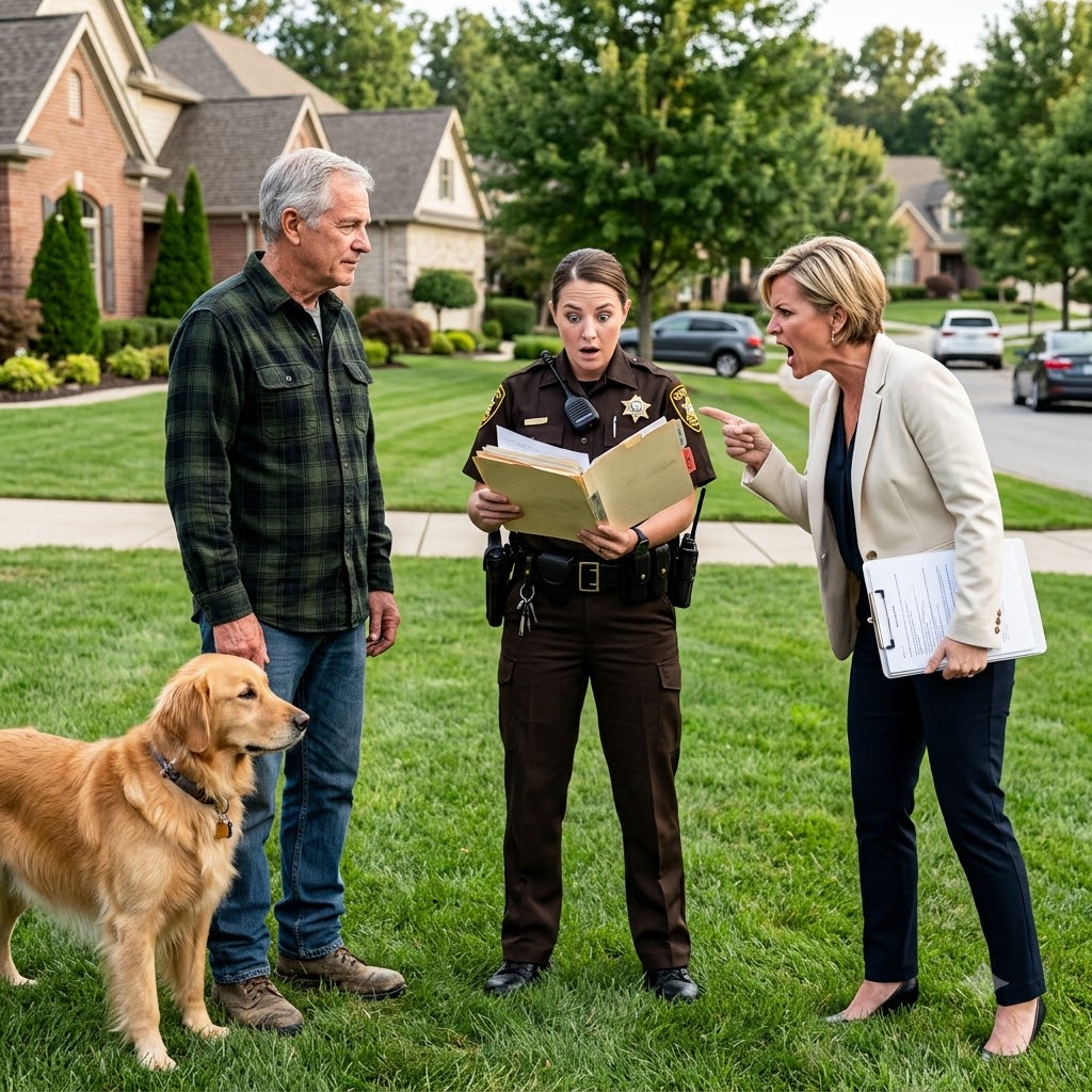 My HOA President Called 911 to Confiscate My Golden Retriever Over a Fake $47,600 Fine — So I Let the Sheriff Evict Her Entire Board
