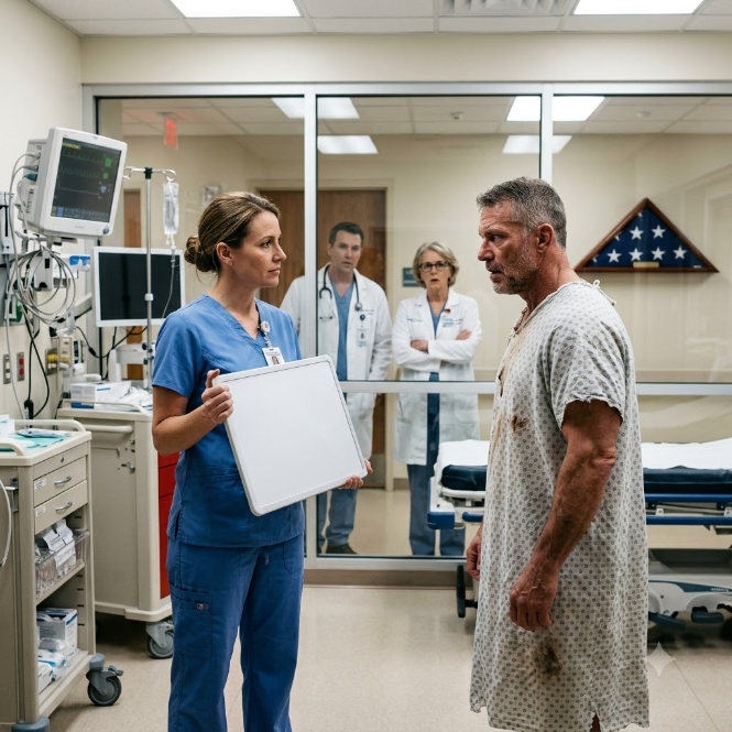 A Ruthless Charge Nurse Set a Trap for the New Hire, Unaware a Decorated Hero Was Watching