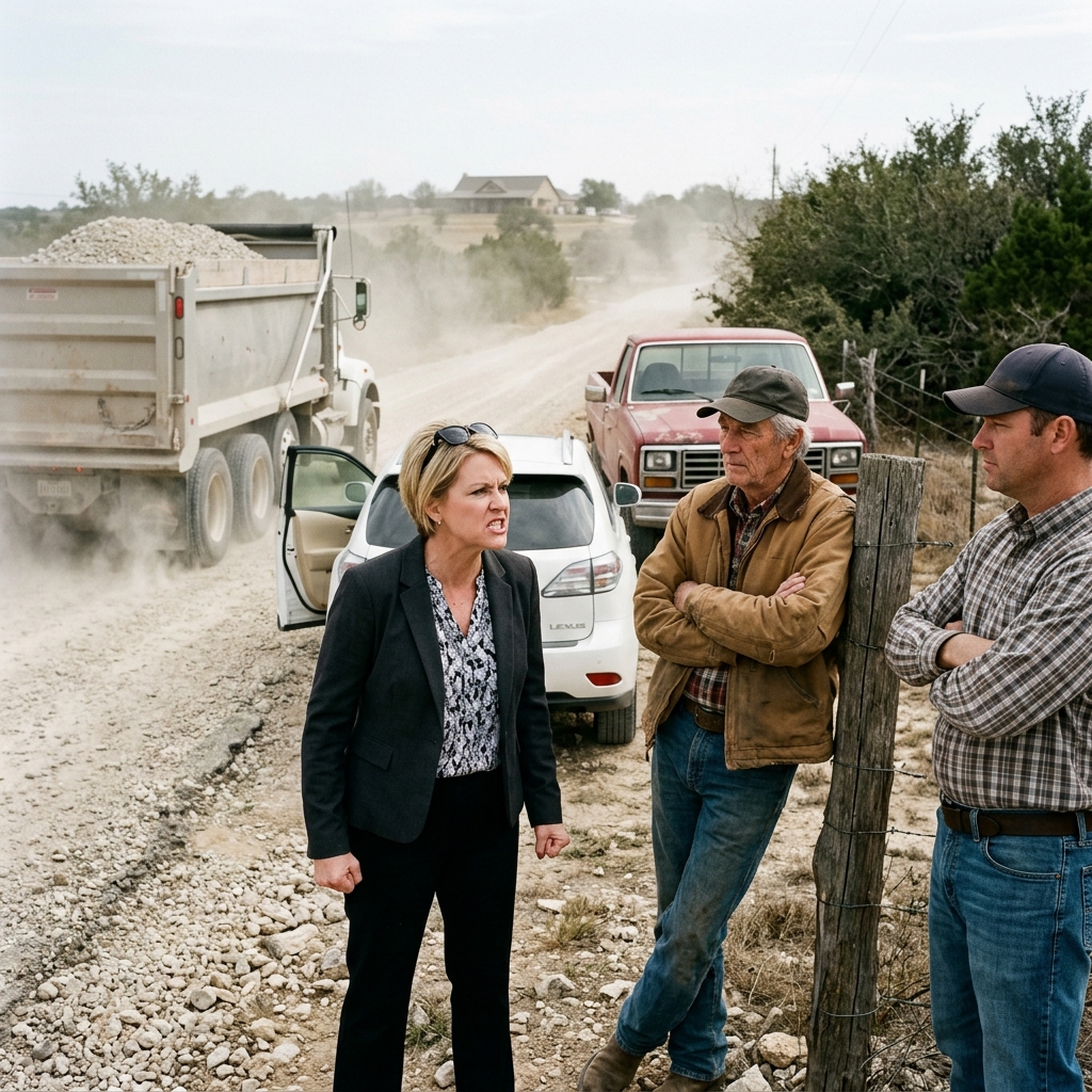 HOA President Charged Tourists $68 a Head to Drive My Road — Then 18 Tons of Gravel Started Rolling Past Her Window