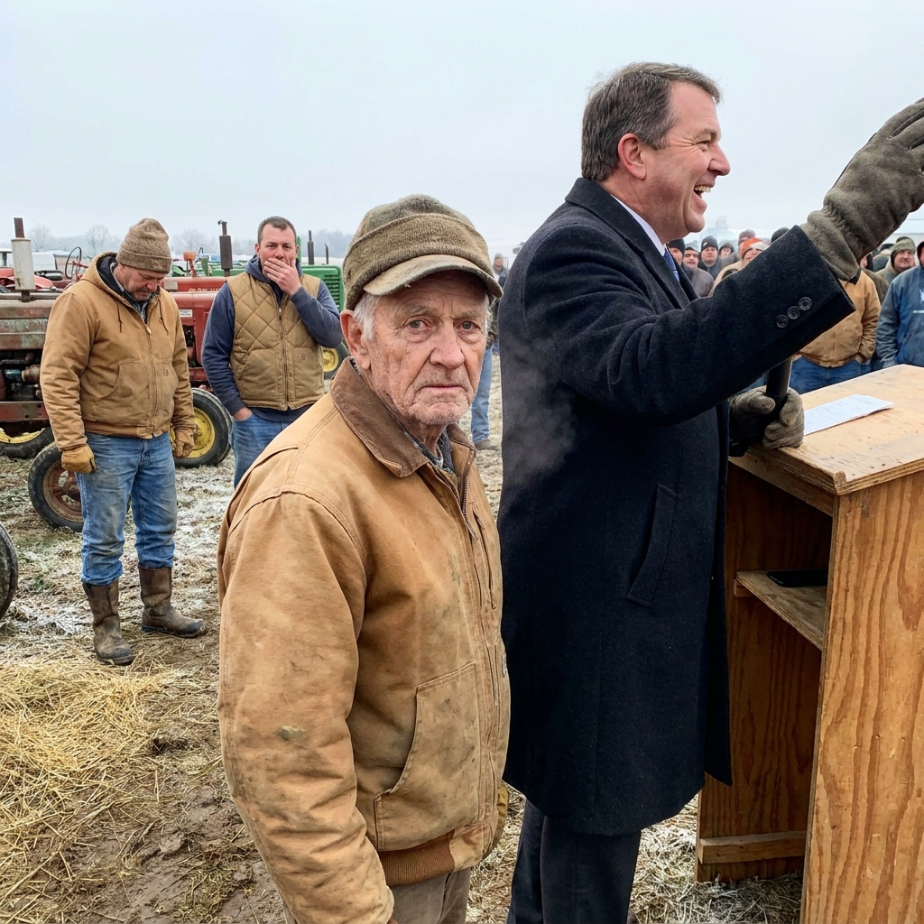 My grandfather left my dad rusted tractors while his nephew got the million-dollar farm. I walked into the bank’s foreclosure meeting and placed a folder down. Zero dollars owed.