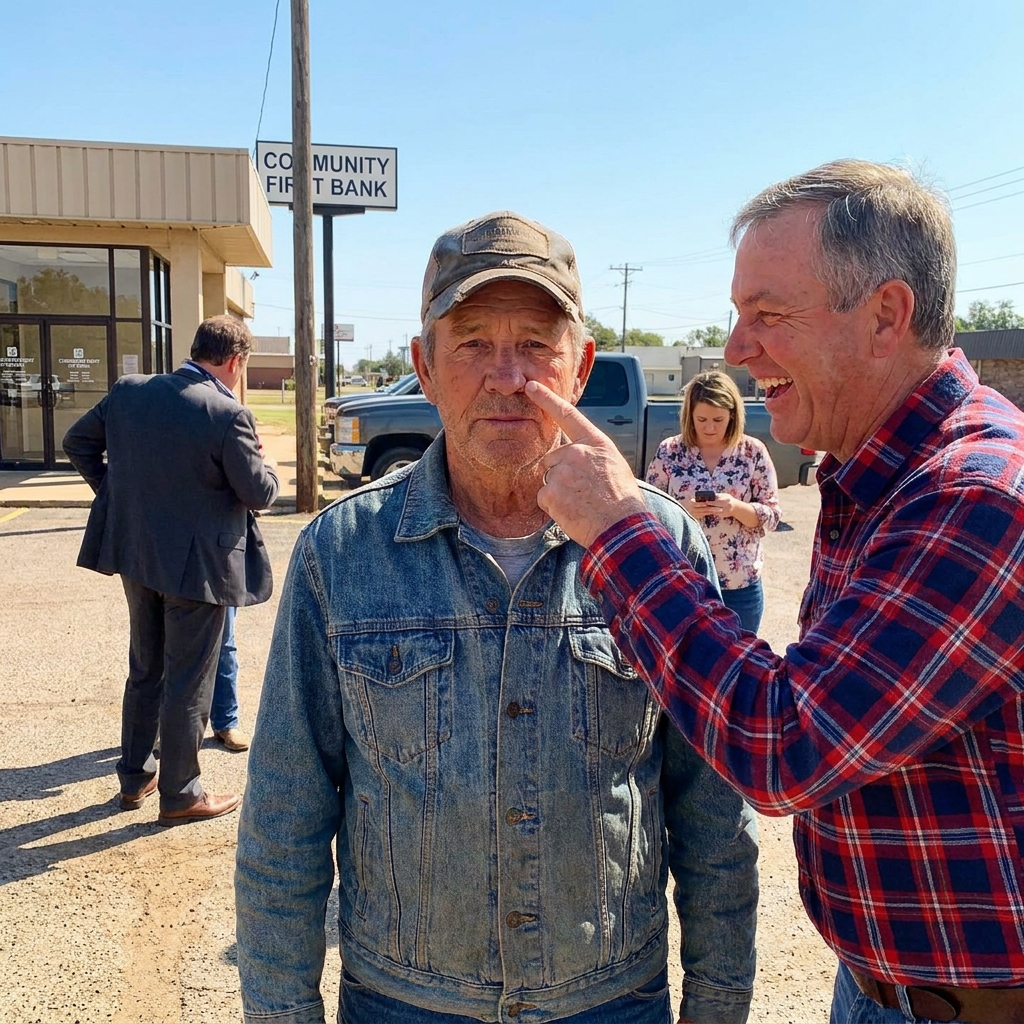 My brother lost his entire farm to foreclosure while laughing at my rusty equipment. I slid a tan leather ledger across the auctioneer’s table. He stopped the bidding.