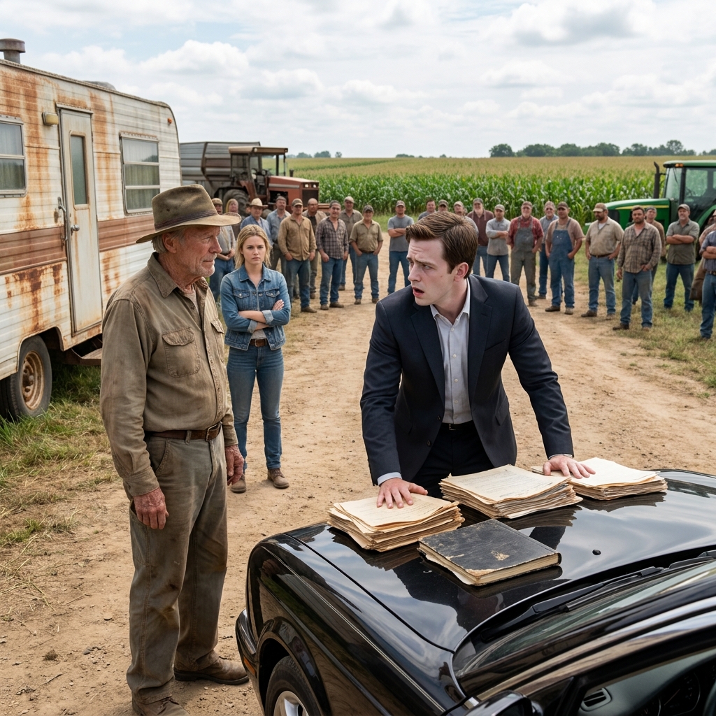 I watched my eldest son stand in the dirt road next to my rusted trailer and call me a foolish, bankrupt old man who had lost our family farm.
