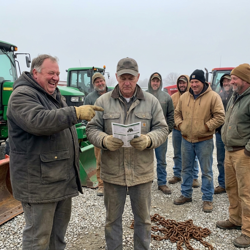I watched my neighbor Curt laugh at me in front of five other farmers at the Voss Equipment lot, loudly comparing my tractor choice to buying a useless flip phone.