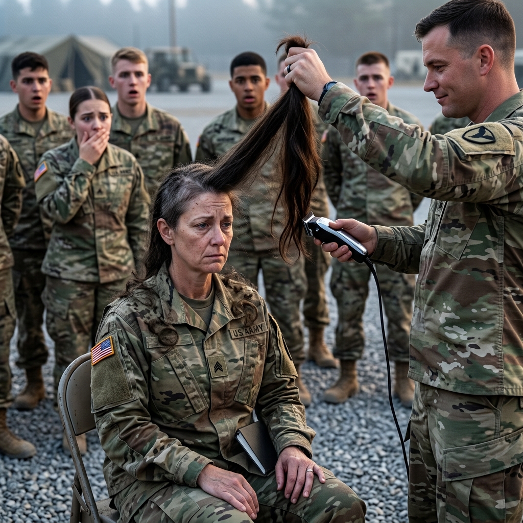 The training sergeant forced me into a metal chair and shaved my head in front of 300 soldiers. I sat perfectly still and thought about the 46 entries in my notebook.