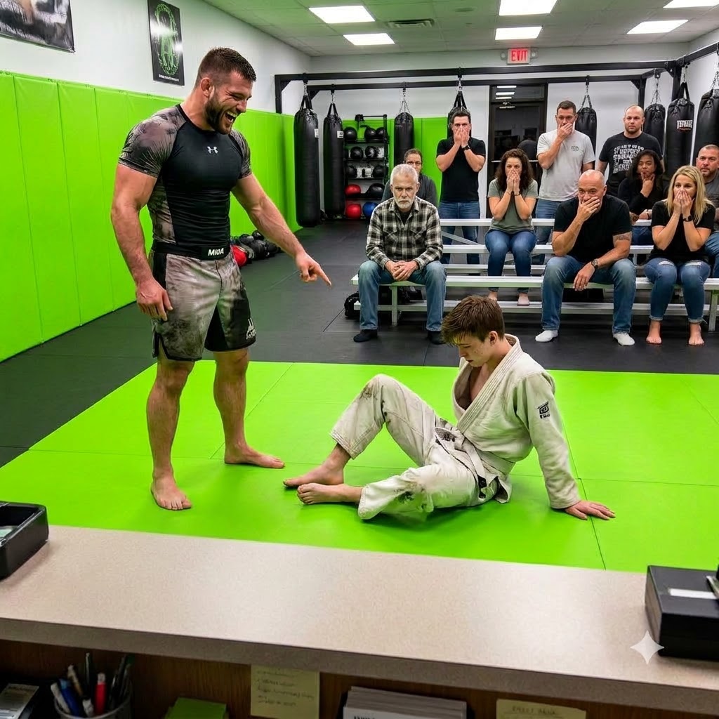 I watched a 28-year-old MMA champion body-slam my orphaned 14-year-old grandson to the gym floor, laughing while the boy gasped for air.