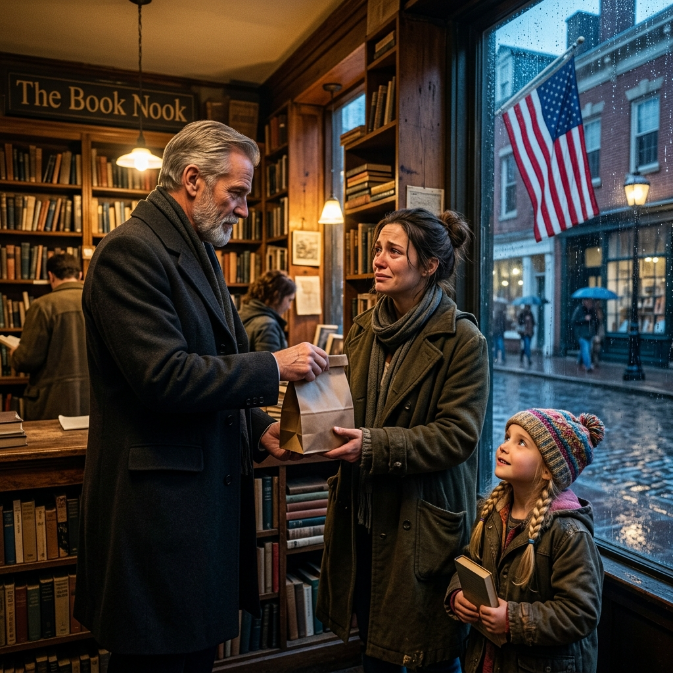 The Unspoken Promise in a Dusty Bookstore: How One Small Act of Kindness Rewrote a Family’s Destiny