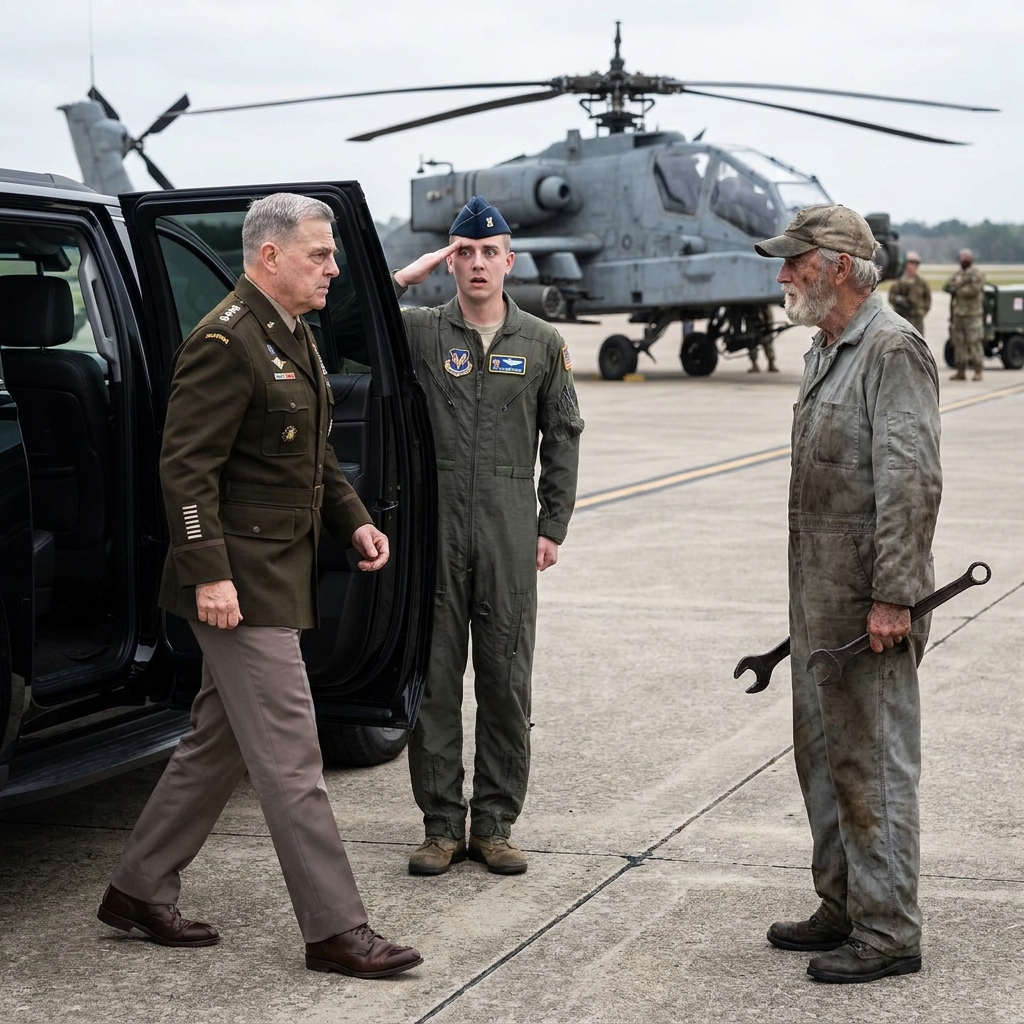 I watched our Chief Warrant Officer threaten to arrest an 80-year-old man in faded coveralls for touching our broken AH-64 Apache