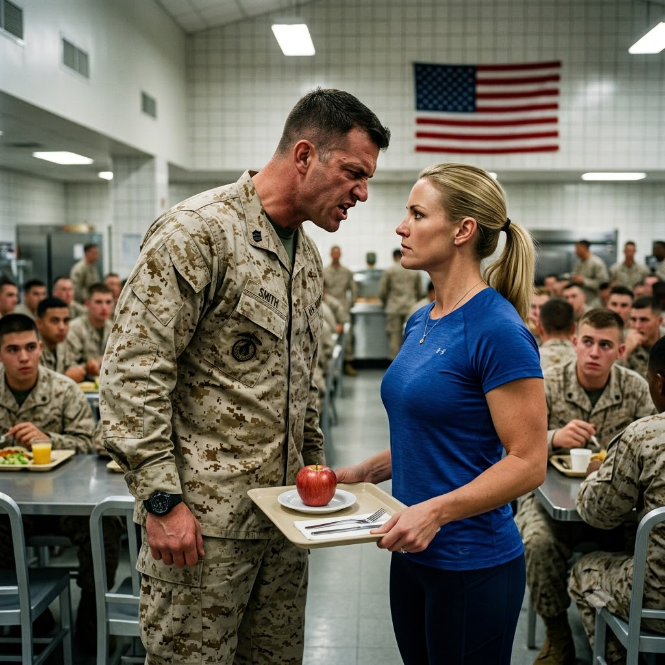 A Bully in Uniform Told Her to “Get Lost” in the Chow Line—Until the Battalion Commander Sprinted In and Saluted Her