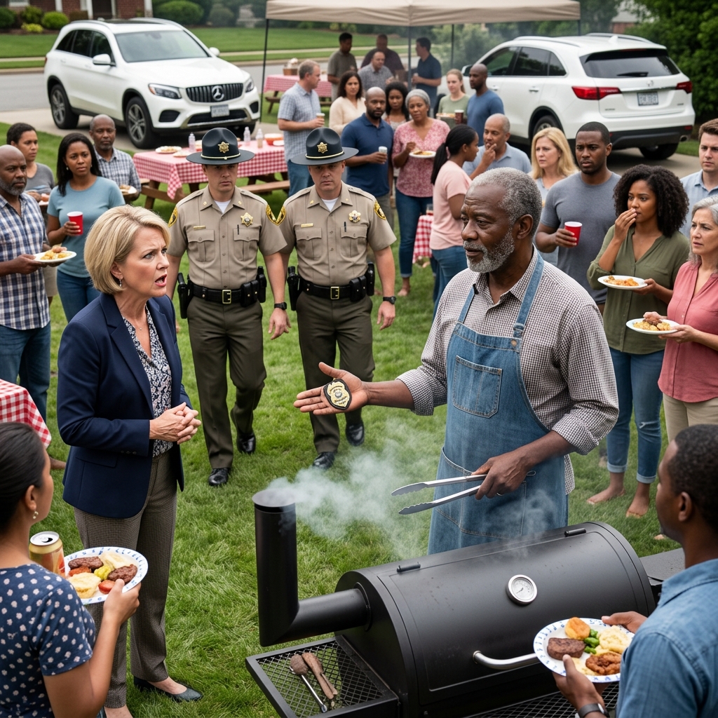 HOA Karen Called 911 on My Family BBQ 23 Times — Then Left My Driveway in the Back of a Squad Car