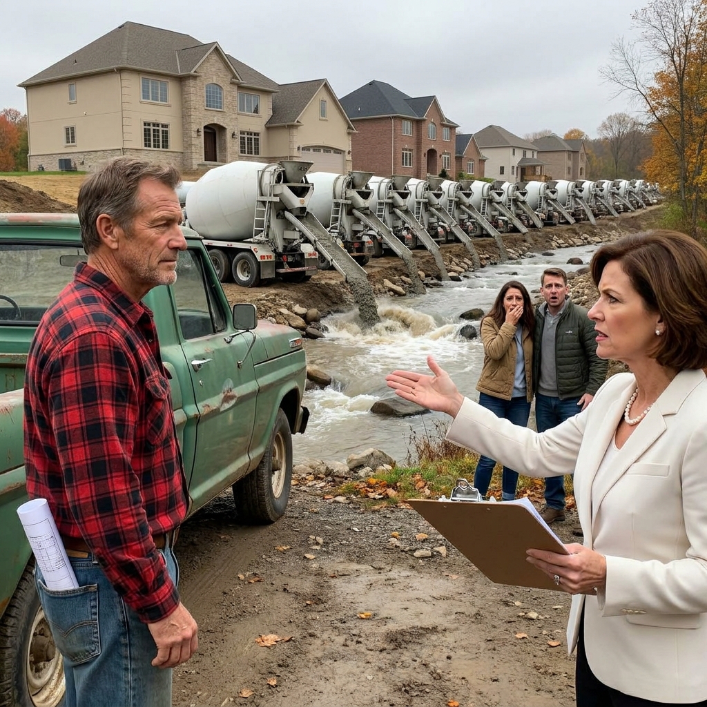 16 Cement Trucks Paved My Natural Creek — Then Their Million-Dollar Homes Sank 8 Inches