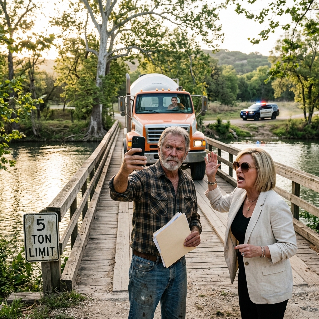 HOA Karen Sent a 30-Ton Cement Truck Over My 5-Ton Bridge — Then Watched It Crash Into the River