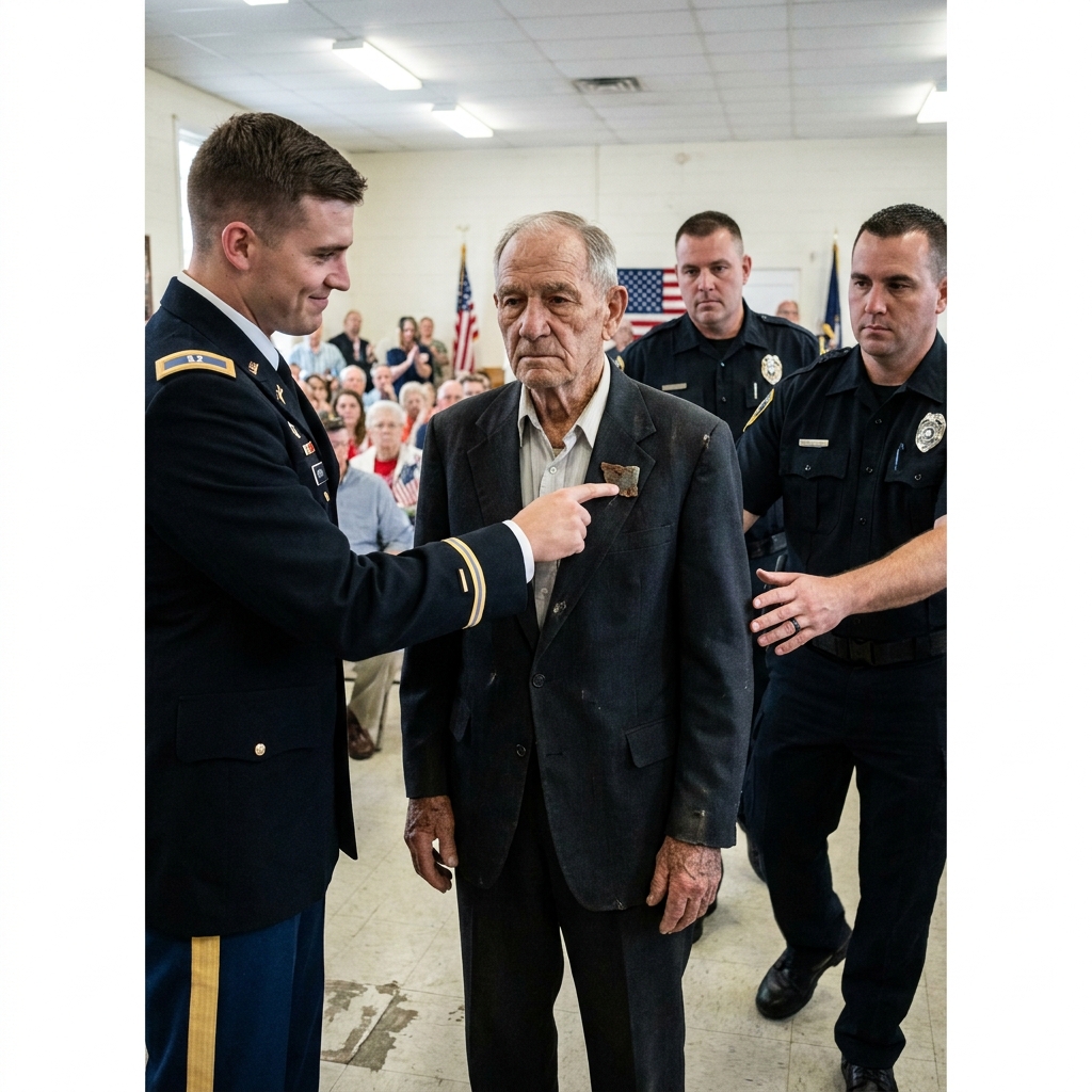 A cemetery guard pushed the old man back and called his tarnished pin a cheap toy. John Miller did not raise his voice or step away.