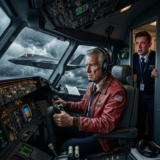 The Arrogant Flight Attendant Tried to Stop Him—Until the F-35 Escorts Called the Old Man by Name