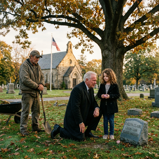 The Grave That Changed Everything: When a Steel Tycoon Stumbled Upon a Little Girl With His Dead Daughter’s Eyes, His Cold World Collapsed Into Truth
