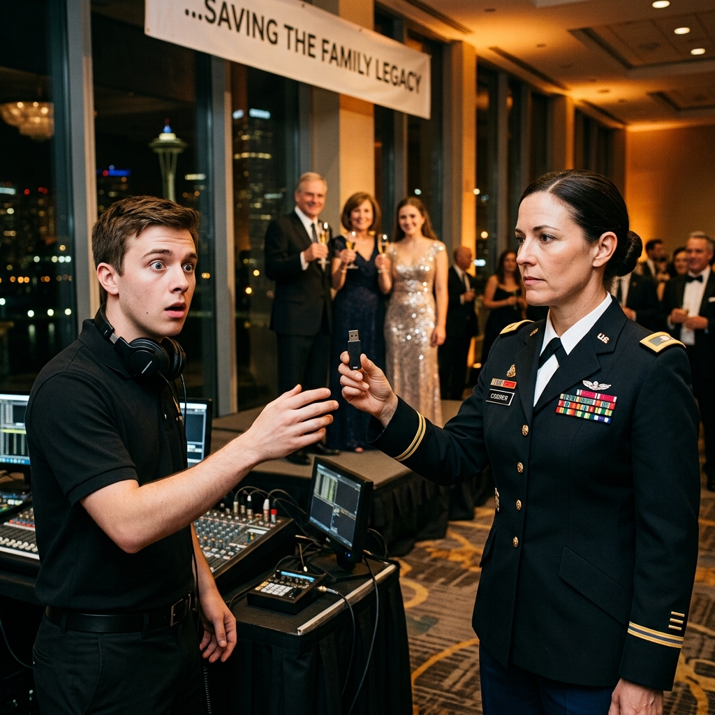 My mother called me a disappointment at every Friday dinner. When they threw a gala for my sister, I walked in wearing my uniform—and carrying a USB drive.