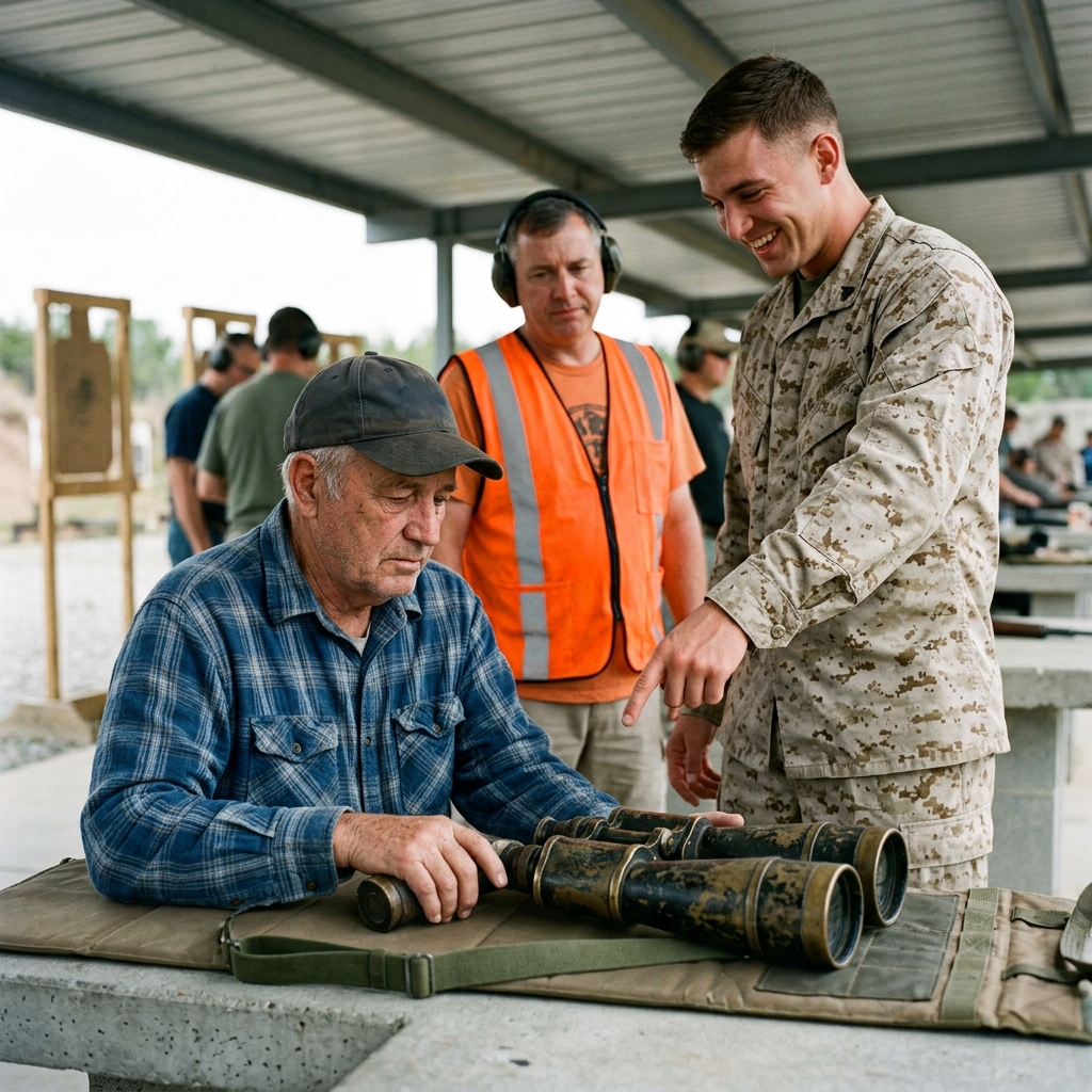 The cocky Marine mocked the old-timer’s rusted iron sights in front of the whole civilian range. The 70-year-old stepped to the 200-yard line without raising his voice.