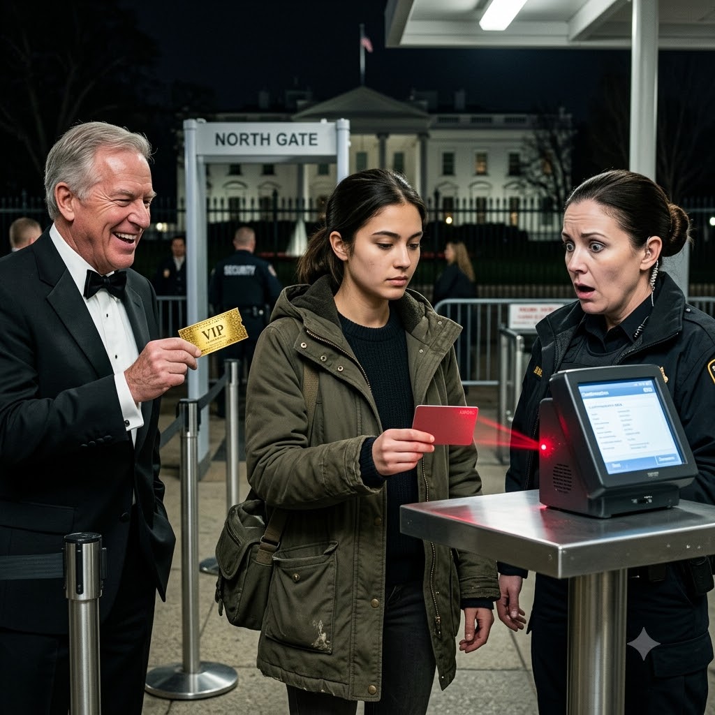 My wealthy father revoked my White House VIP ticket and banished me from the family. The Secret Service agent at the gate saw my red ID and turned pale.