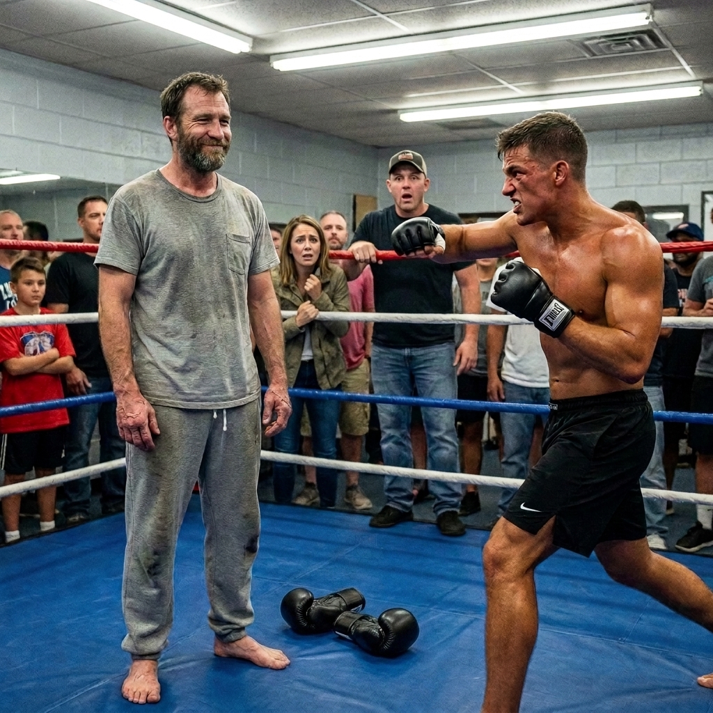 I watched my wife’s new boyfriend—a spray-tanned MMA gym owner—mock my limp and demand I sign over my house in front of his entire class.