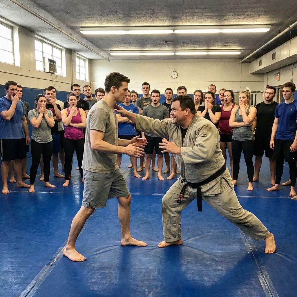 I watched a 210-pound black belt choke my little sister unconscious and mock her in front of thirty people.