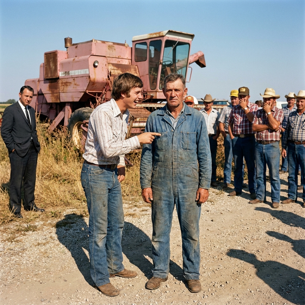 I stood in the auction yard while a young neighbor mocked my $200 scrap purchase in front of the entire county. He told the laughing crowd I was a stubborn fool who couldn’t afford to farm.