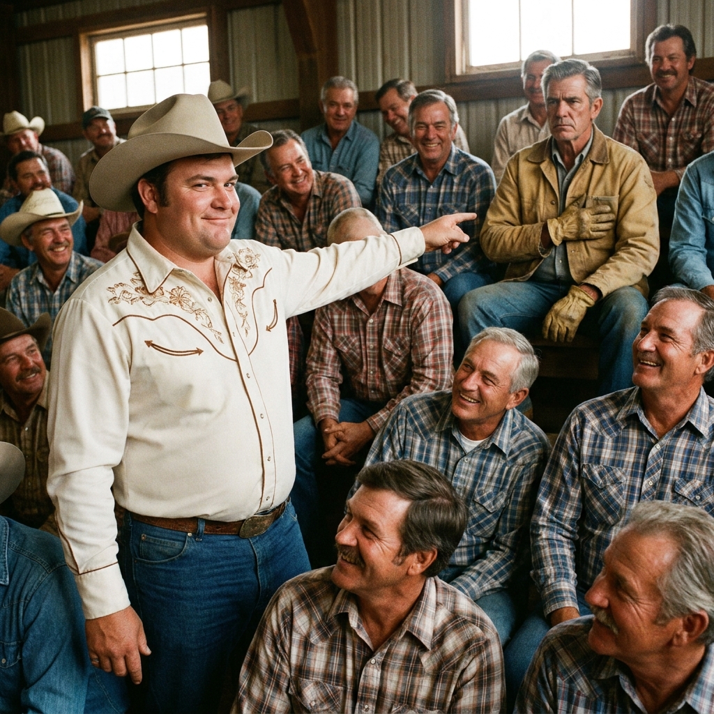 My father sat perfectly still while a man with 2,200 acres mocked him in front of ninety farmers at the Haskell Brothers yard