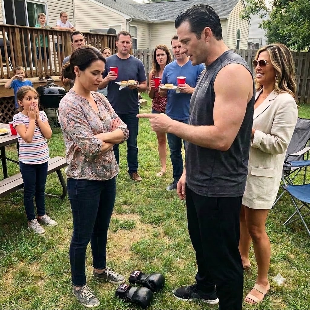 I watched my brother-in-law throw his MMA gloves at my feet during our neighborhood barbecue, laughing as he promised to hospitalize me in front of my eleven-year-old daughter.