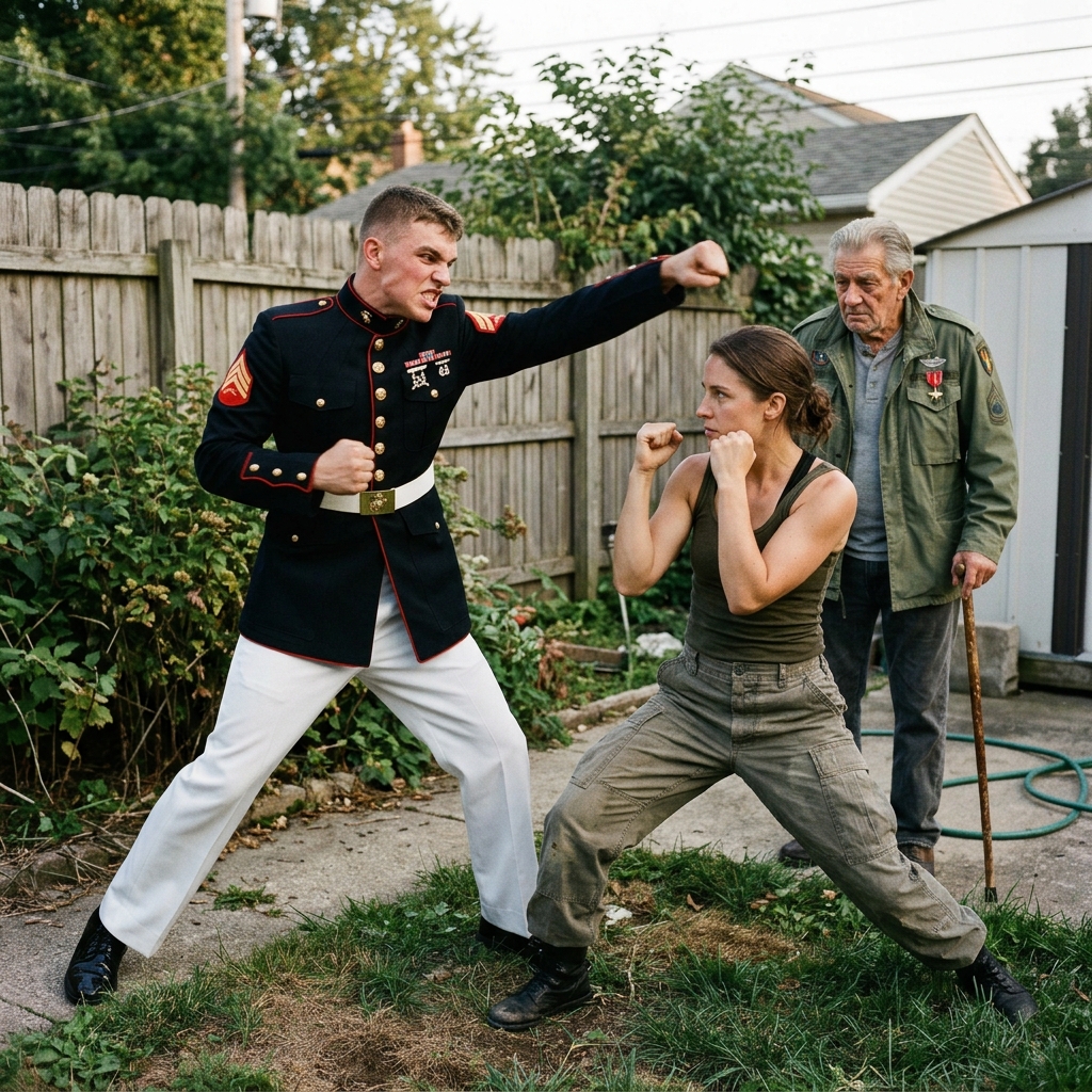 My mother spent the entire family barbecue apologizing for my boring military desk job. When my brother grabbed my wrist to prove his strength, I set my flat soda on the table.