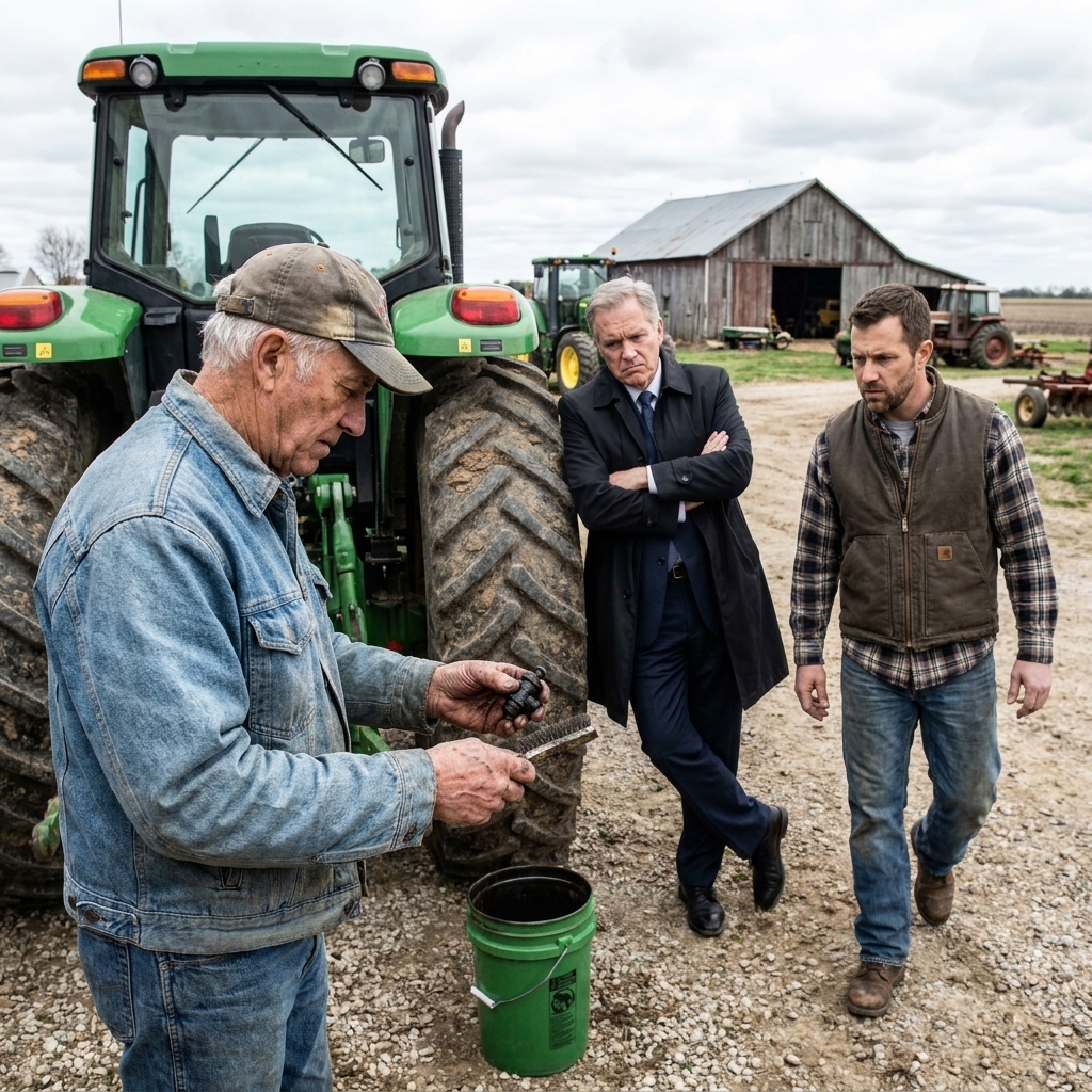 I watched my wealthy boss dismiss the 71-year-old mechanic in front of our entire ranch crew