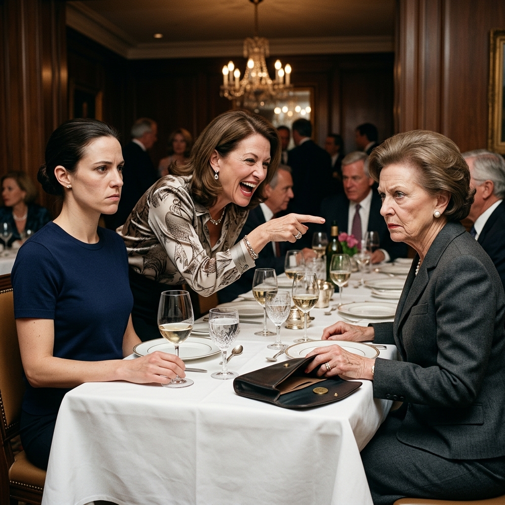 I watched my own mother laugh at my military service in front of my sister’s billionaire future in-laws, calling me a garbage collector while my father stared at the floor. I didn’t defend myself against the humiliation. I just let the silence stretch. Because the CEO at the head of the table recognized the navy blue shirt I was wearing, and her hand was already moving toward the brass object in her purse.