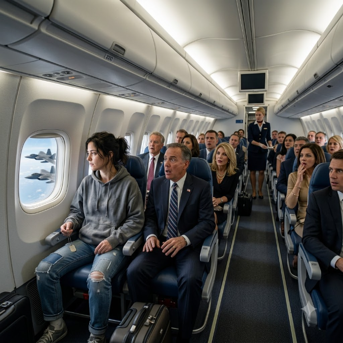 The Plane Laughed at the Woman in 22C—Until Air Force One Saluted Her Outside the Window