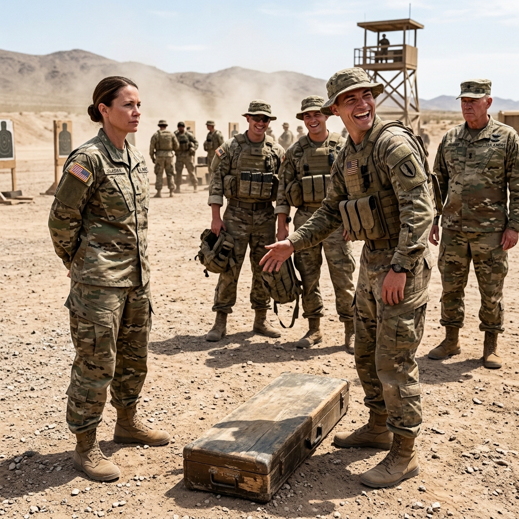 Colonel Hayes called me “sweetheart” and ordered me to go count boxes in front of thirteen elite snipers. I laid my scuffed rifle case on the firing platform.
