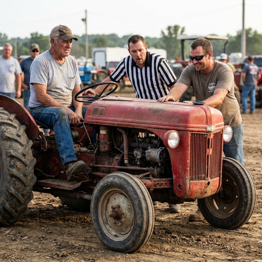 A thirty-two-year-old kid who inherited his farm laughed at my clothes in the feed store parking lot and called my 1967 tractor a joke