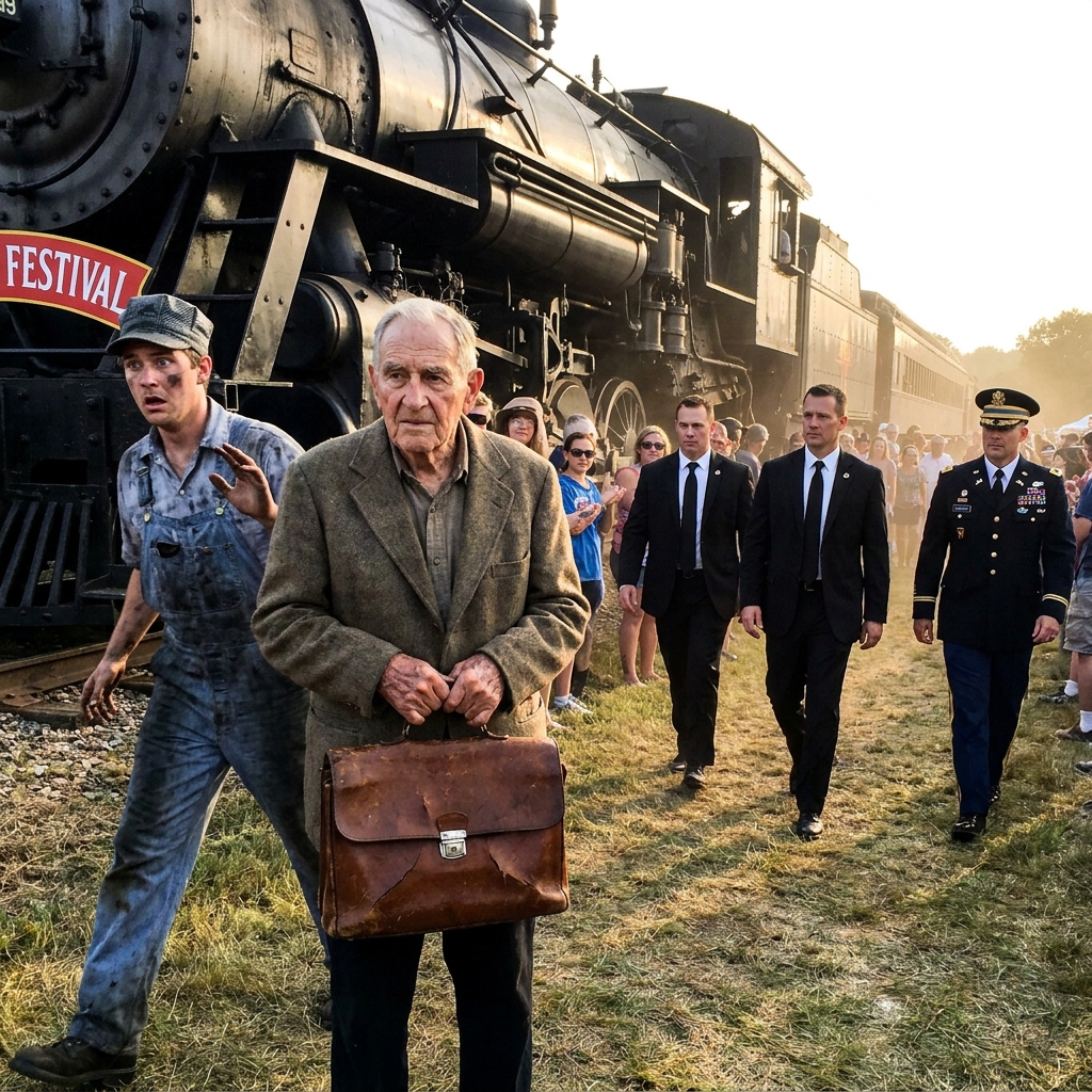 A corporate lead engineer laughed at my cracked leather satchel in front of a thousand VIPs when his massive restored locomotive refused to start