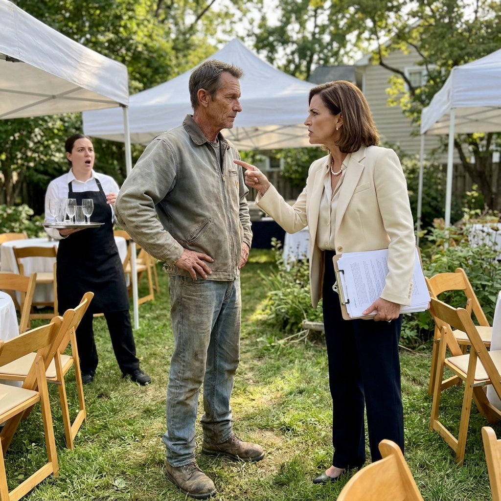 I watched the HOA president march across my own backyard and order me to leave so I wouldn’t ruin the $15,000 wedding she was illegally hosting on my lawn.