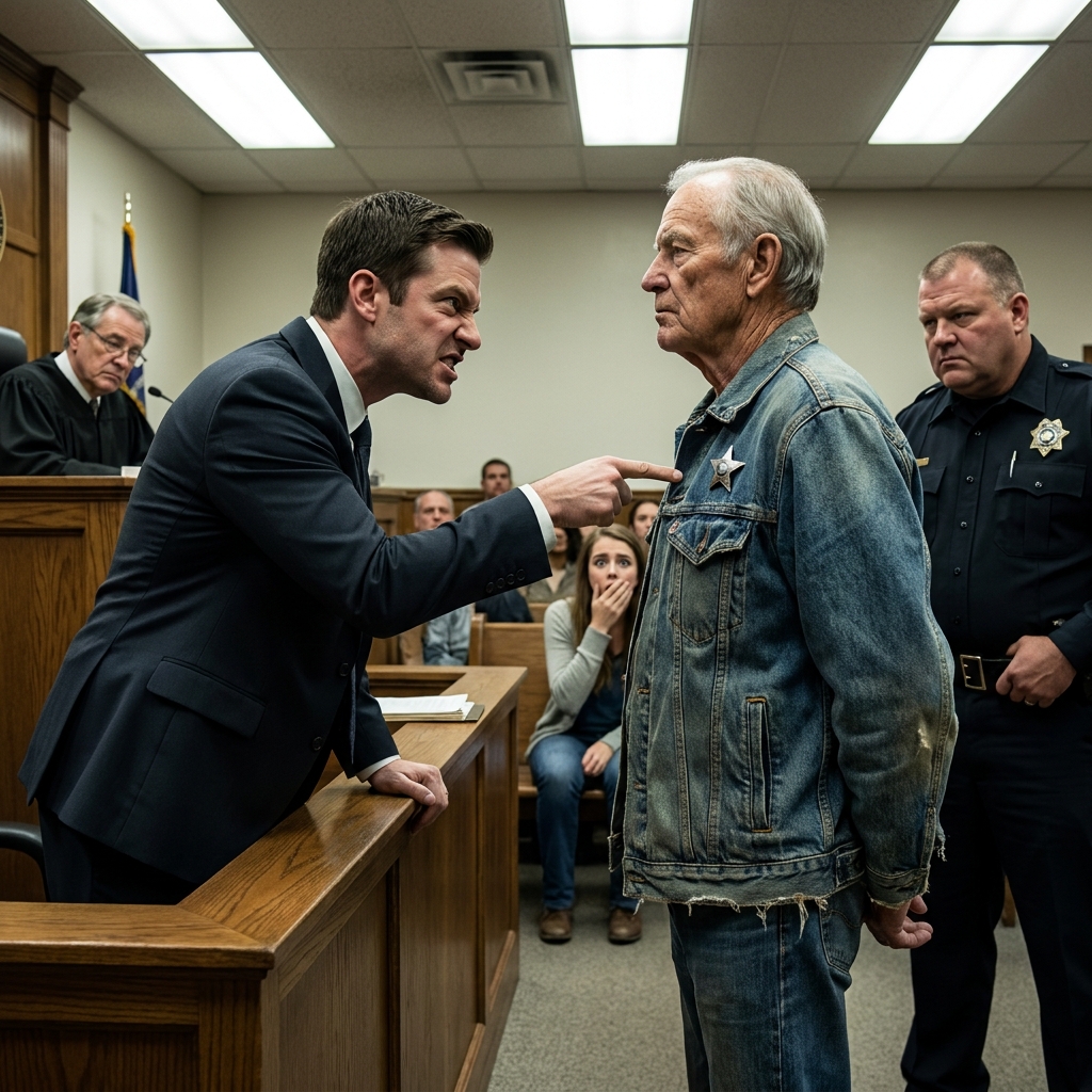 I watched a smug prosecutor mock an 82-year-old man in open court, loudly accusing him of wearing a fake military medal for a free diner coffee.