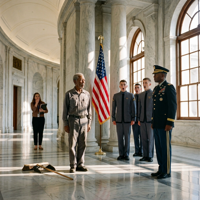 The Colonel Shouted a Forgotten Order, and the Quiet Old Janitor Revealed an American Legend