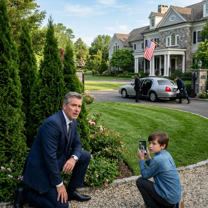 Whispers from the Rose Hedges: The Day My Housekeeper’s Son Unlocked a Grim Seventy-Million-Dollar Secret Hidden on the Third Page of My Life Insurance
