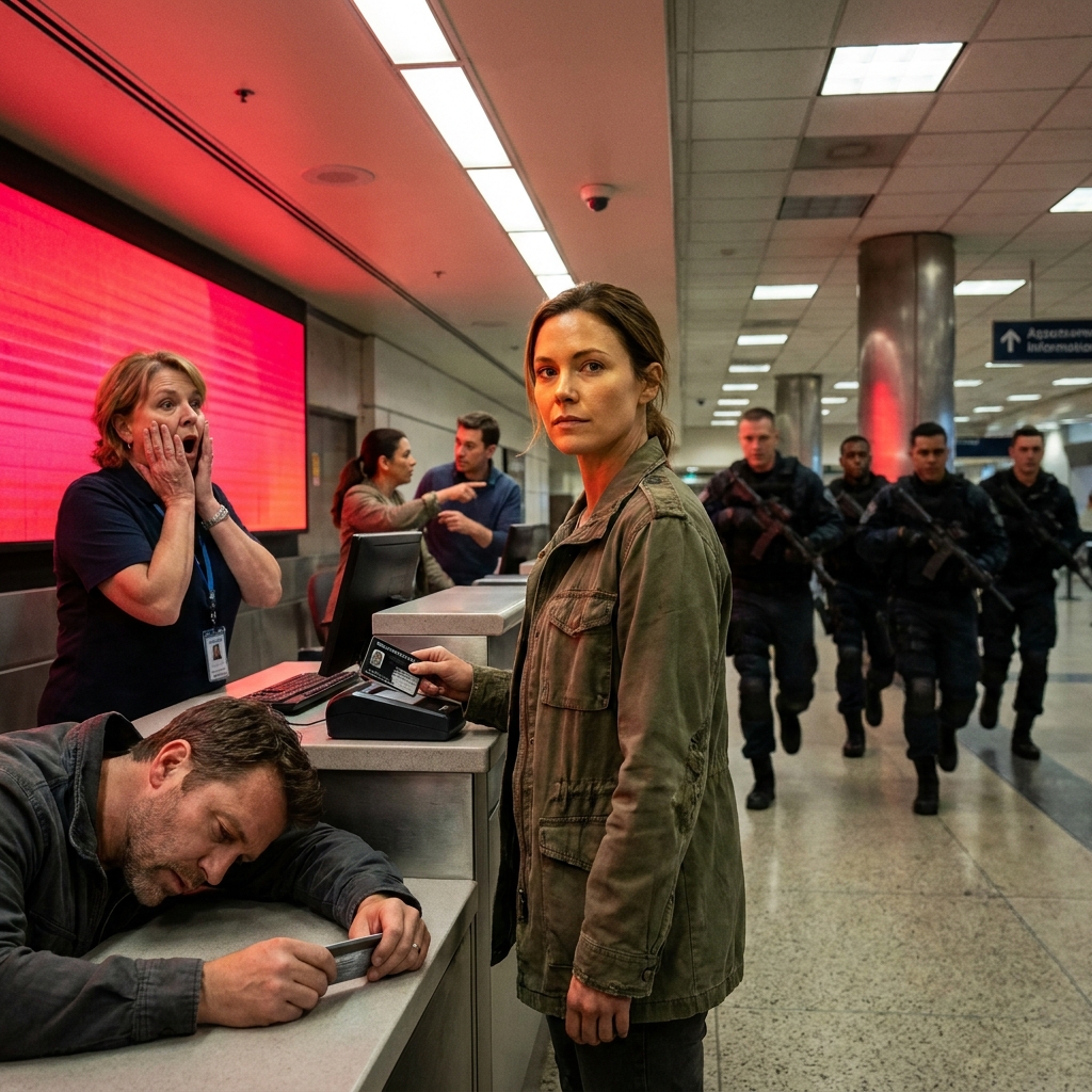 My brother waved an economy ticket in my face at LAX and announced I was used to suffering. I placed a black military ID on the scanner. The terminal went silent.