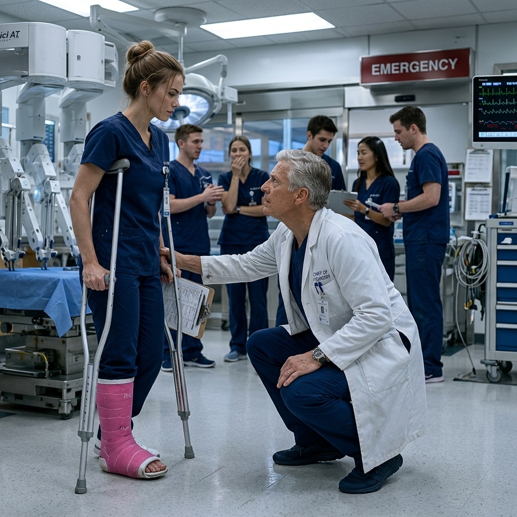 The Room Went Silent When the Chief Surgeon Leaned Close and Whispered Two Words: “Robotic Precision.”
