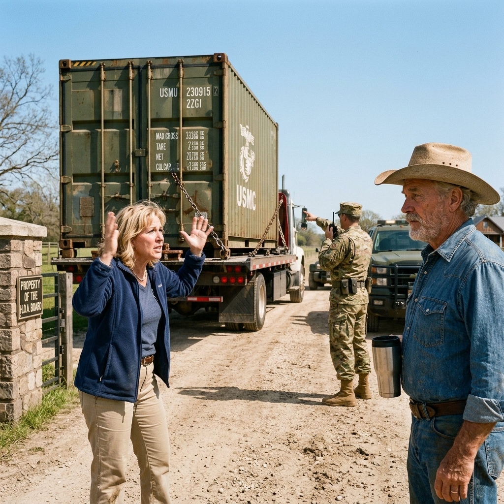 HOA Karen Towed My 20-Foot Shipping Container — Then the US Army Military Police Showed Up at Her Door
